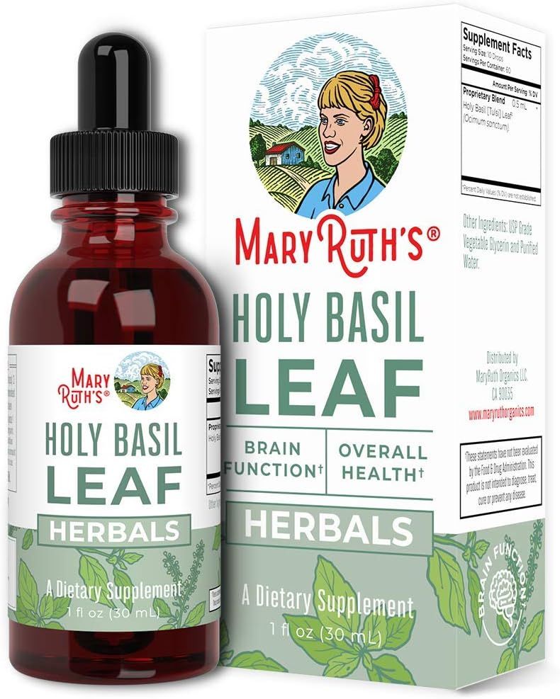 Holy Basil Leaf by MaryRuth's | Adaptogenic Herb with Antioxidant Activity That Supports Cognitiv... | Amazon (US)