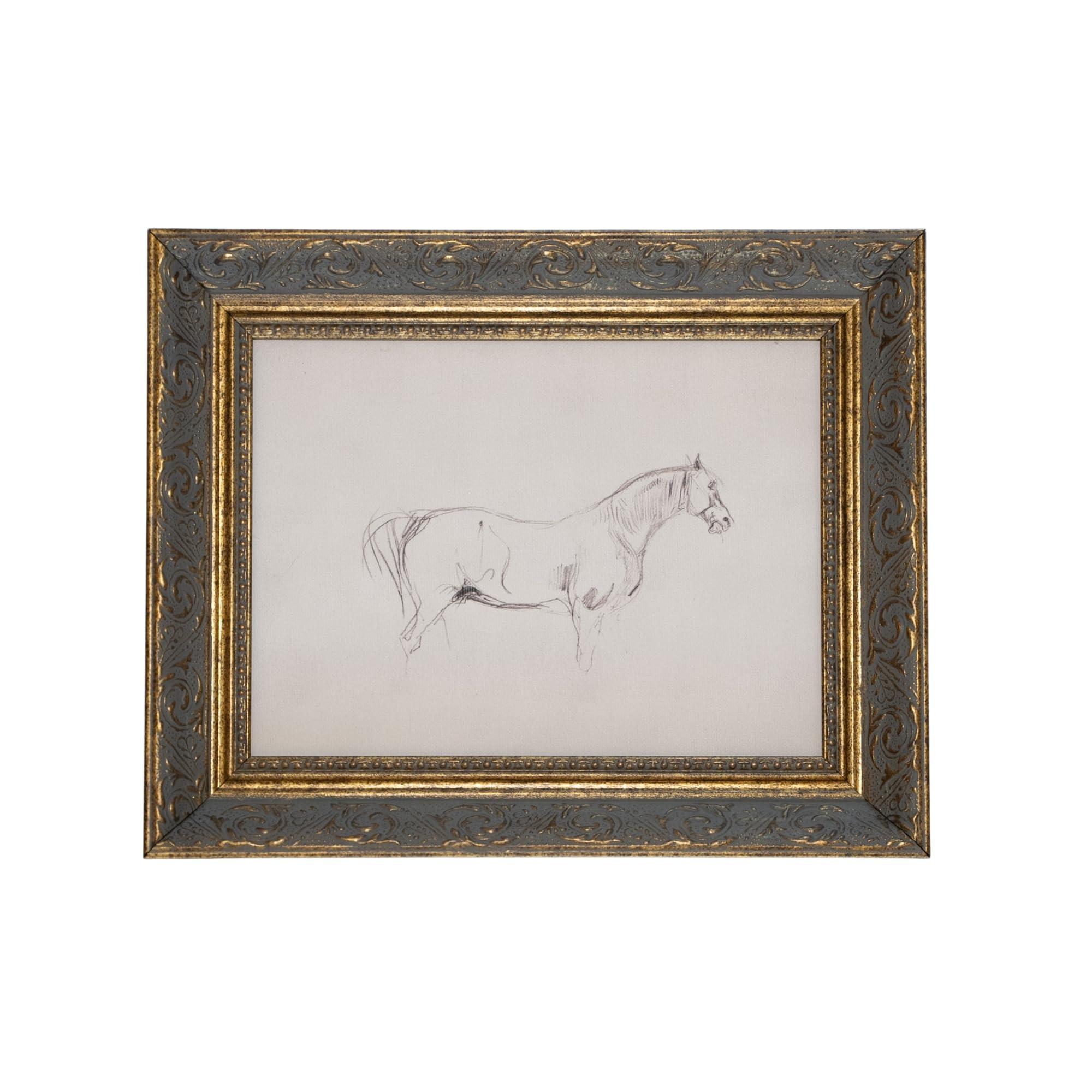 Petal Lane Horse Wall Art - Framed Antique Decor - Make Your Own Gallery Wall Frame Set - Dark Ac... | Amazon (US)