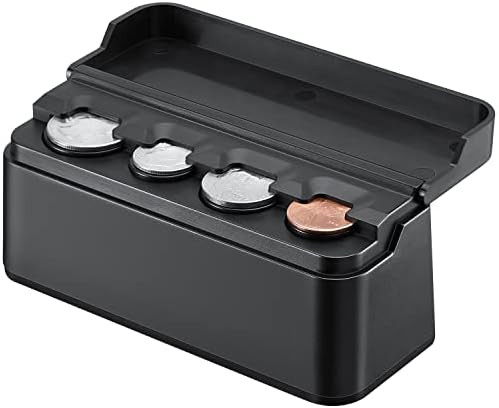 JOYTUTUS Coin Holder for Car Change Organizer Universal Storage Coin Money Dispenser Fit for Most... | Amazon (US)