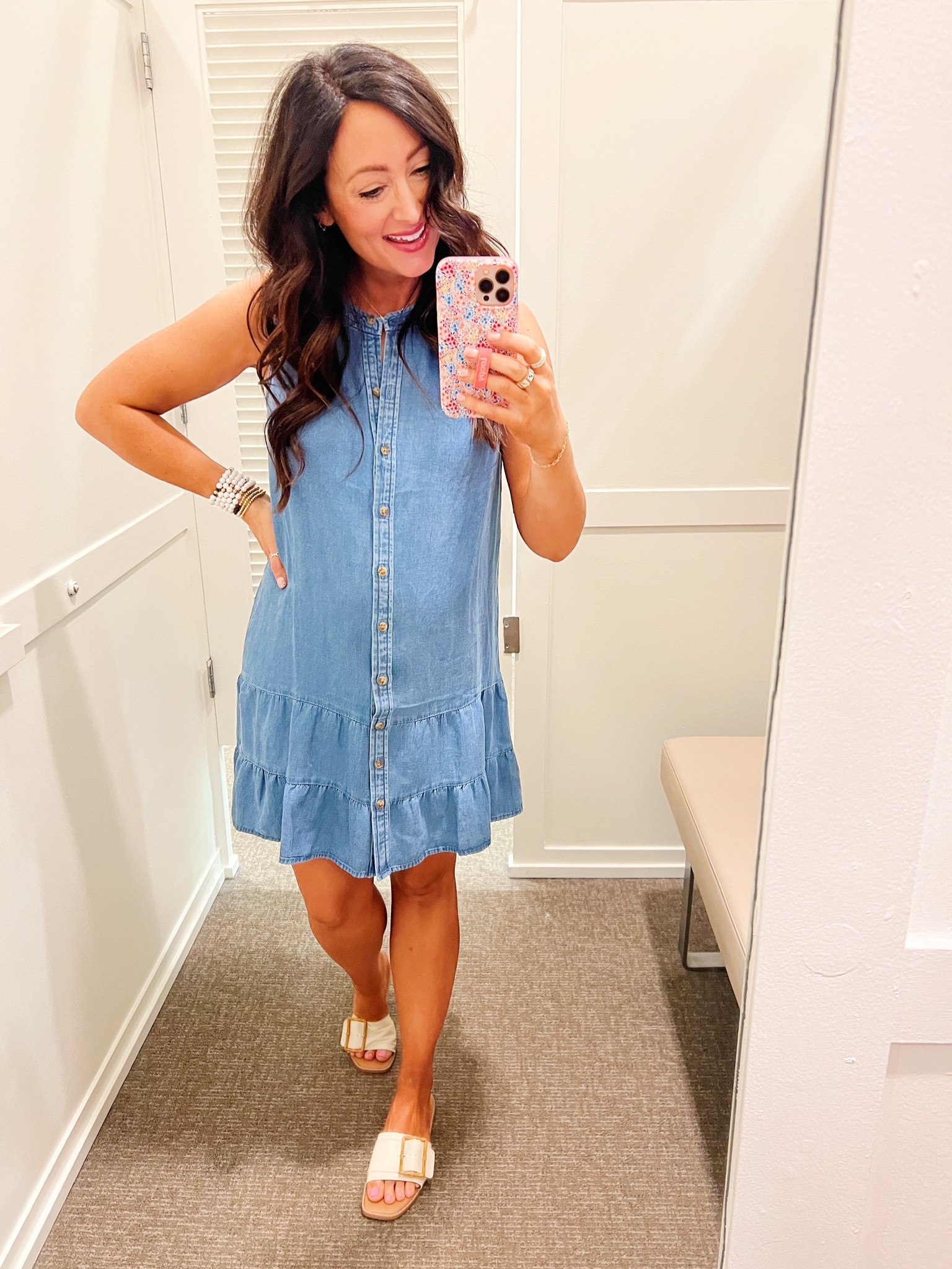 LOFT TRY ON ::
• true size small lightweight chambray material- so cute! 

#LTKsalealert #LTKunder50 #LTKbump
