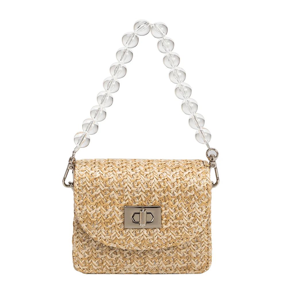 Natural Krystal Mini Top Handle Bag | Melie Bianco | Melie Bianco