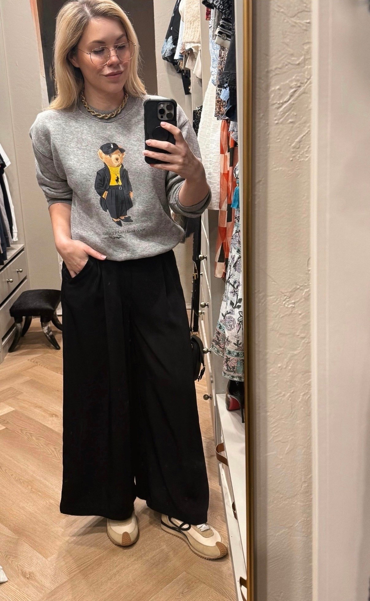 Polo Bear sweatshirt 
Black pants 
Loewe sneakers 
Amazon fashion 
Fall Outfit 
#LTKShoeCrush 


#LTKSeasonal