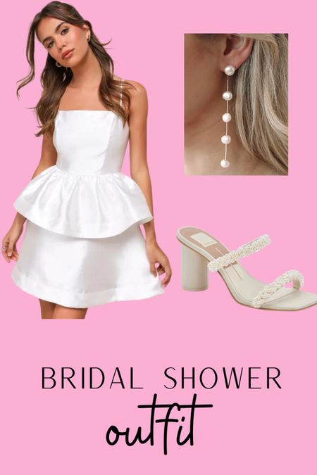 Bridal shower dress and accessories! #forthebride 

#LTKstyletip #LTKwedding #LTKfindsunder100