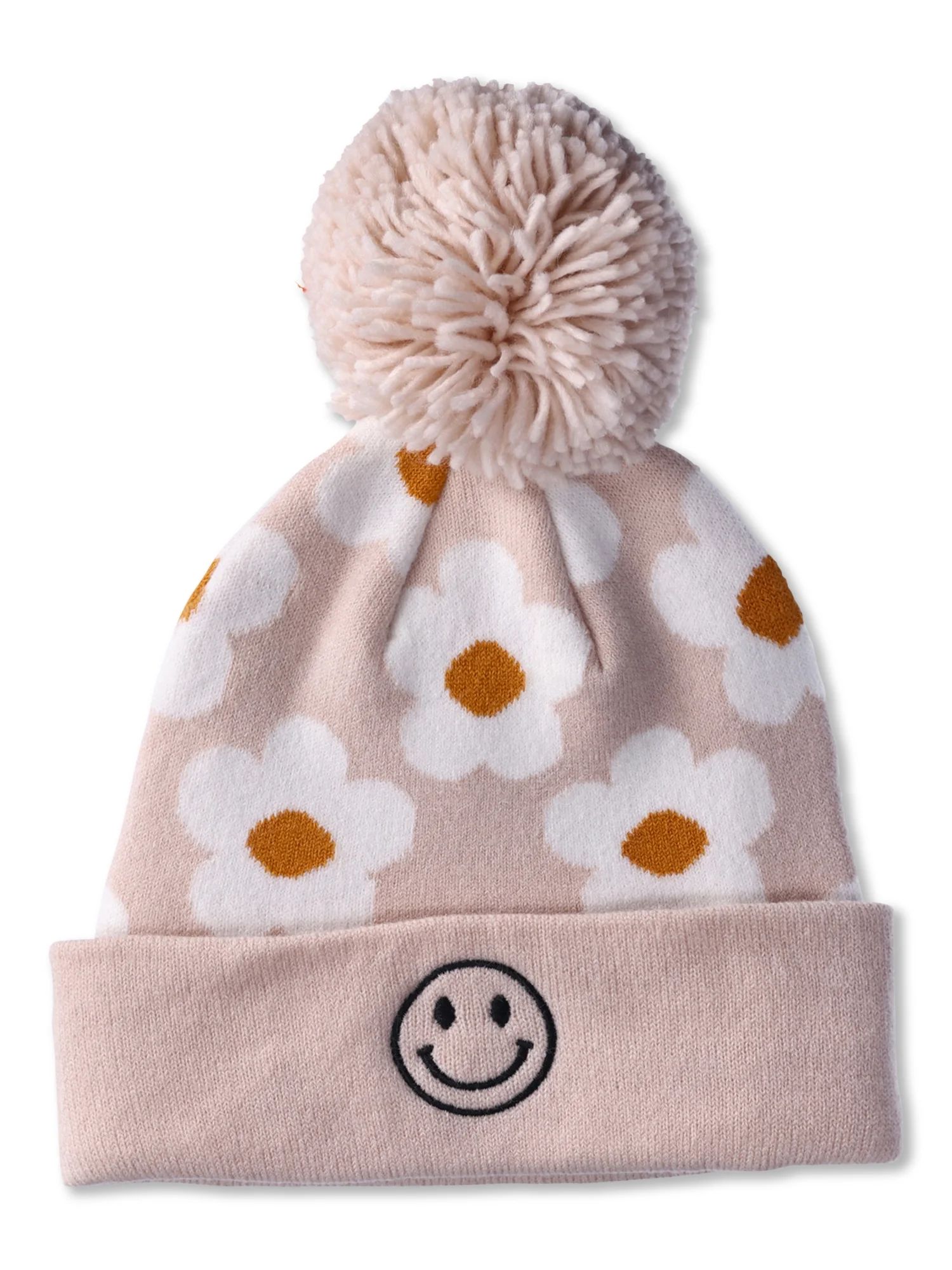 Home Free Daisy Smile Beanie Hat | Walmart (US)