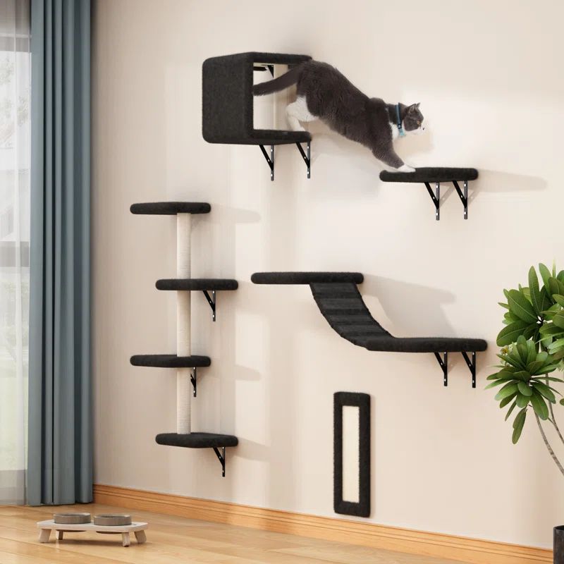 Wall-mounted Cat Tree Shelves | Wayfair North America