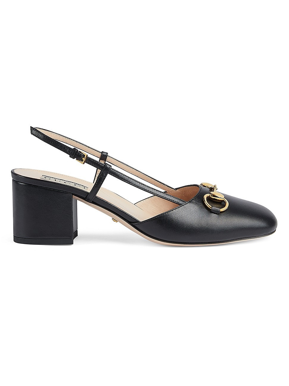 Women's Lady Horsebit Leather Slingback Pumps - Nero - Size 10 | Saks Fifth Avenue