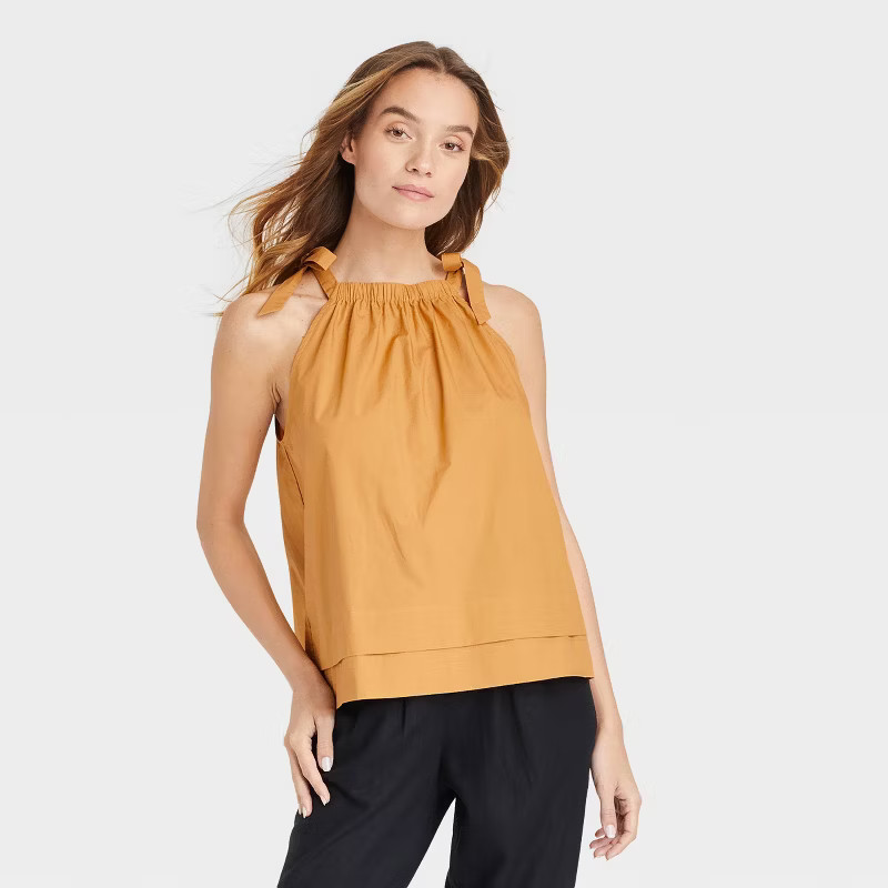 Women's Tie Shoulder Tank Top - Who What Wear™ | Target