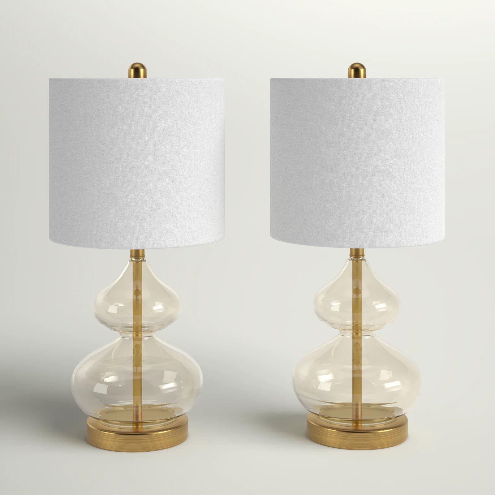 Ayube Tinted Curved Glass Table Lamp | Wayfair North America