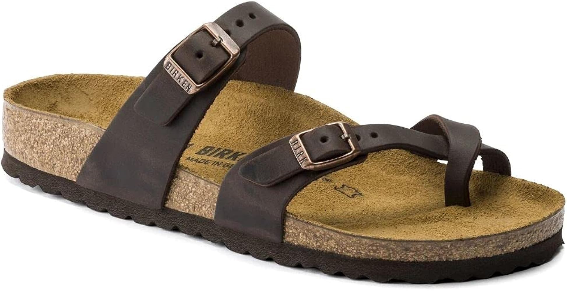 Birkenstock Women's Mayari Oiled Leather Sandal | Amazon (US)