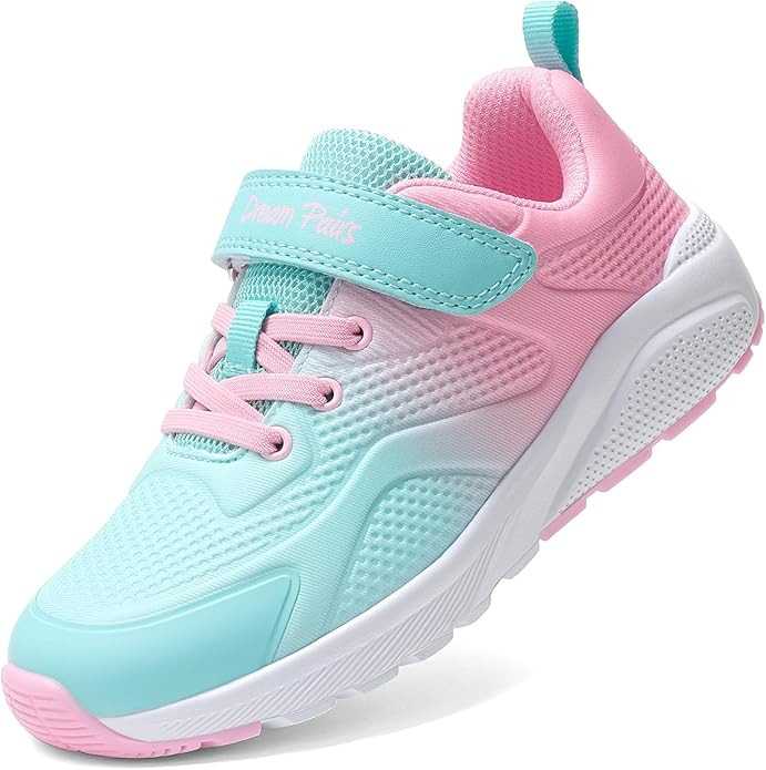 DREAM PAIRS Girls Running Shoes Kids Sneakers Tennis ColorBurst Lightweight Casual Walking Shoes | Amazon (US)