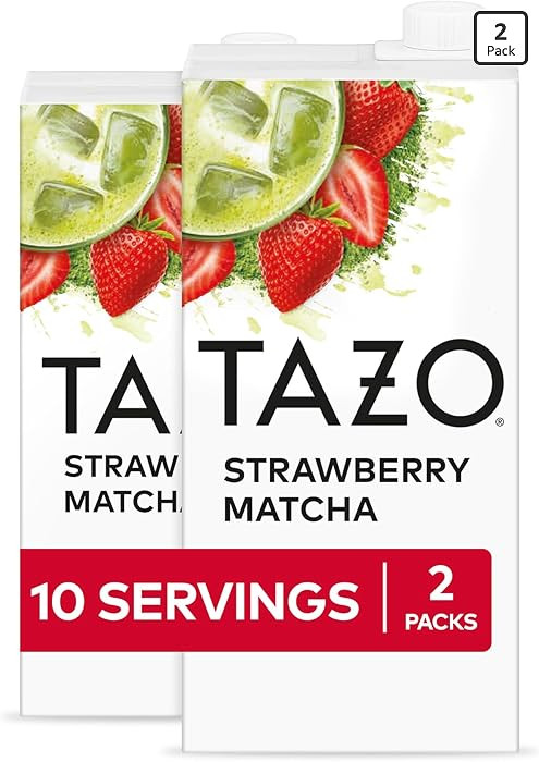 TAZO Strawberry Matcha Latte Concentrate, Sweetened Green Tea and Matcha Flavor, 32 Fl Oz Carton ... | Amazon (US)