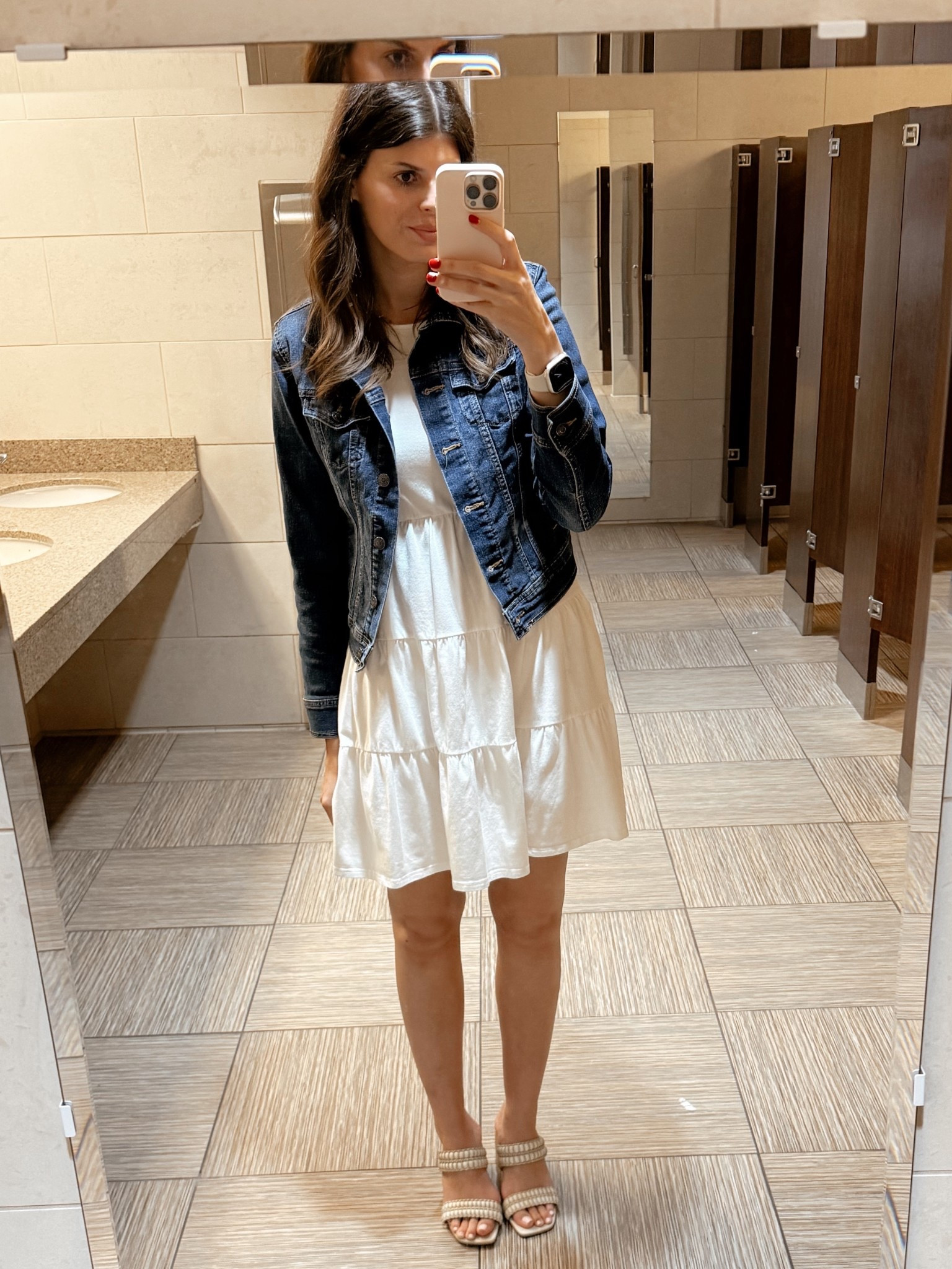 white ruffle Amazon dress with denim jacket  

#LTKFindsUnder50 #LTKFindsUnder100 #LTKStyleTip