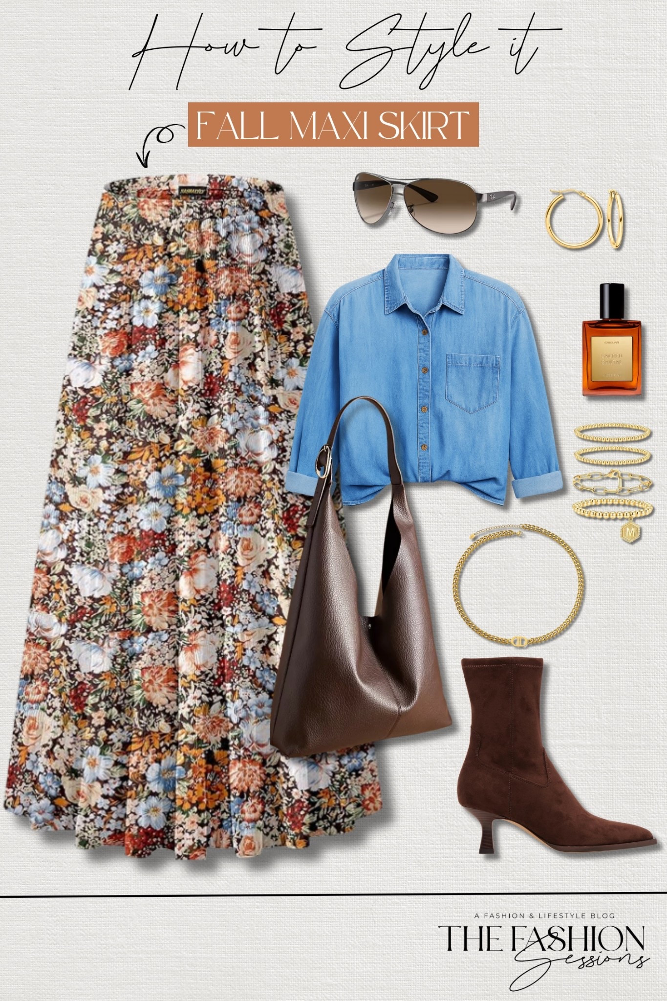 🍂 Elevate your fall fashion game with this chic and cozy outfit idea featuring a floral fall maxi skirt styled for seasonal versatility. Perfect for transitional weather, this ensemble blends boho fall vibes with classic wardrobe staples! fall outfit | maxi skirt | fall fashion | elevated casual

#LTKFindsUnder50 #LTKStyleTip #LTKSeasonal