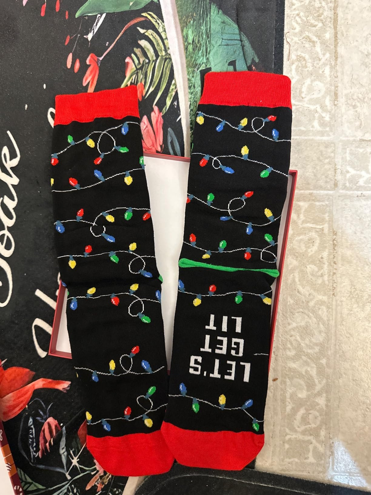 Zmart Christmas Gift Ideas Socks for Women - Elf Light Up Socks for Men Teens, Secret Santa Gifts | Amazon (US)