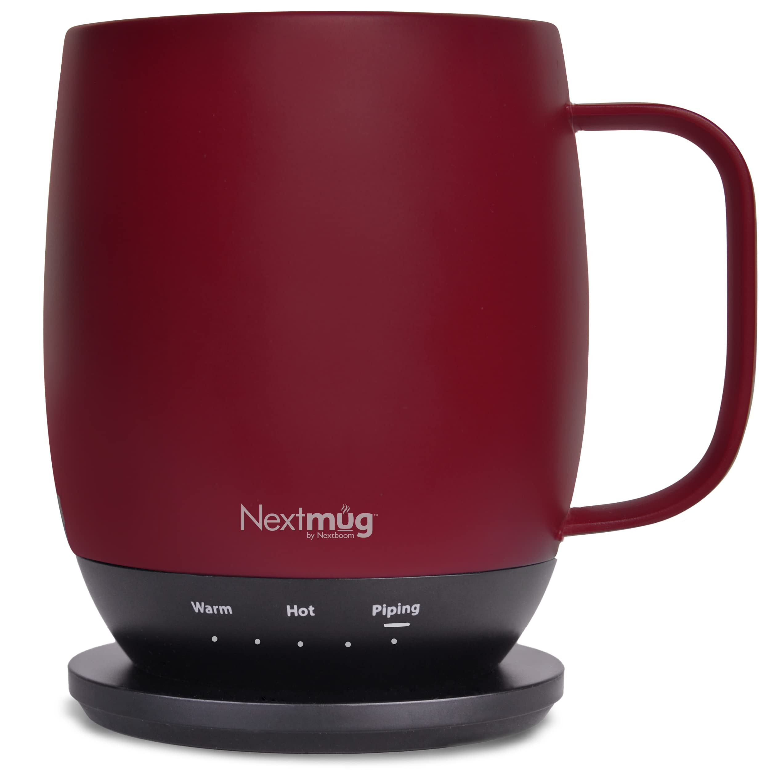Nextmug - Temperature-Controlled, Self-Heating Coffee Mug (Burgundy - 14 oz.) | Amazon (US)