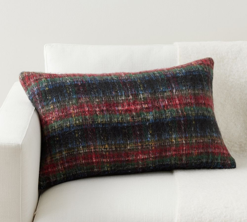 Stewart Plaid Lumbar Pillow Cover | Pottery Barn (US)
