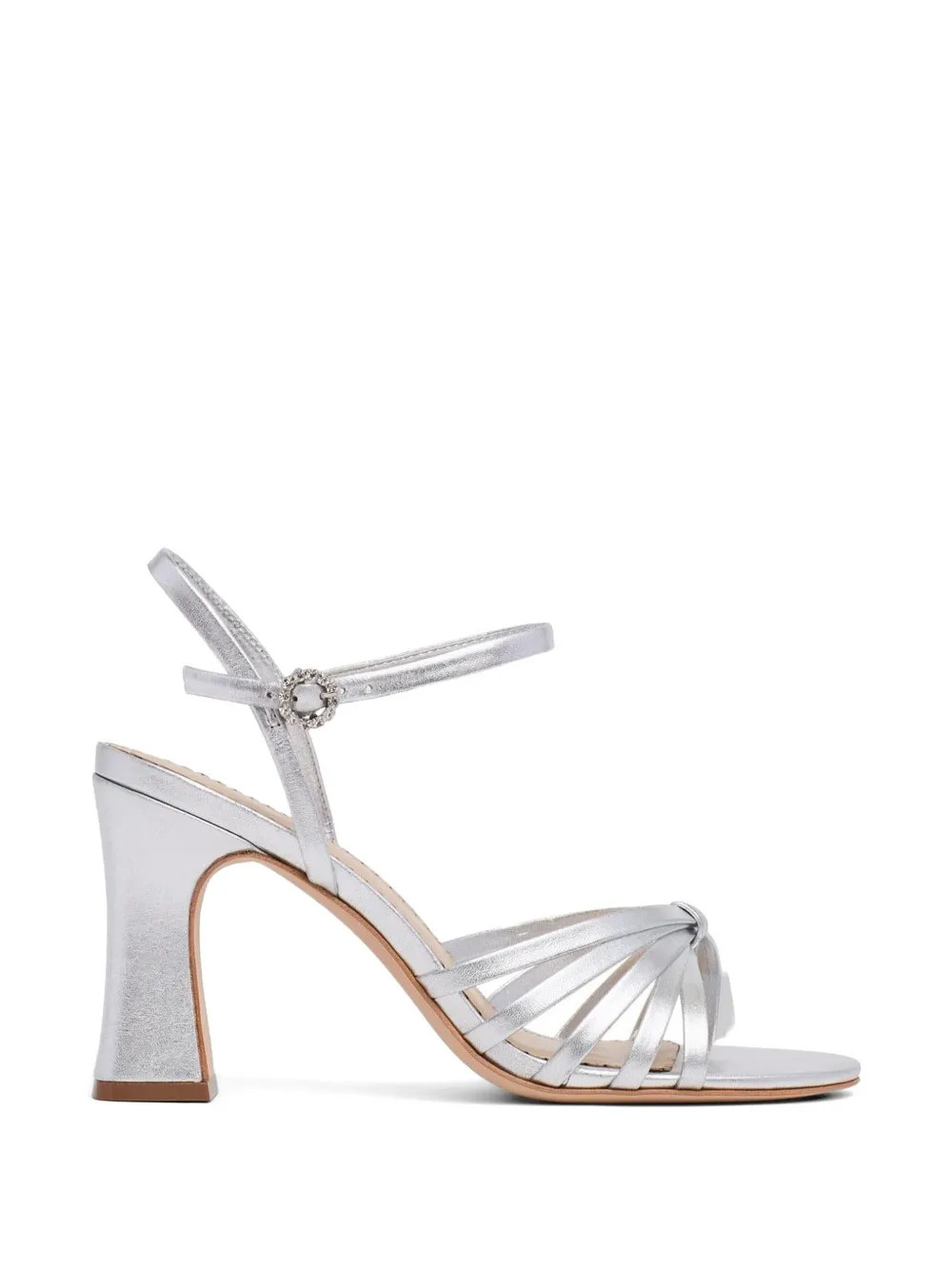 Cinq A Sept Logan Strappy Sandals | Silver | FARFETCH | Farfetch Global