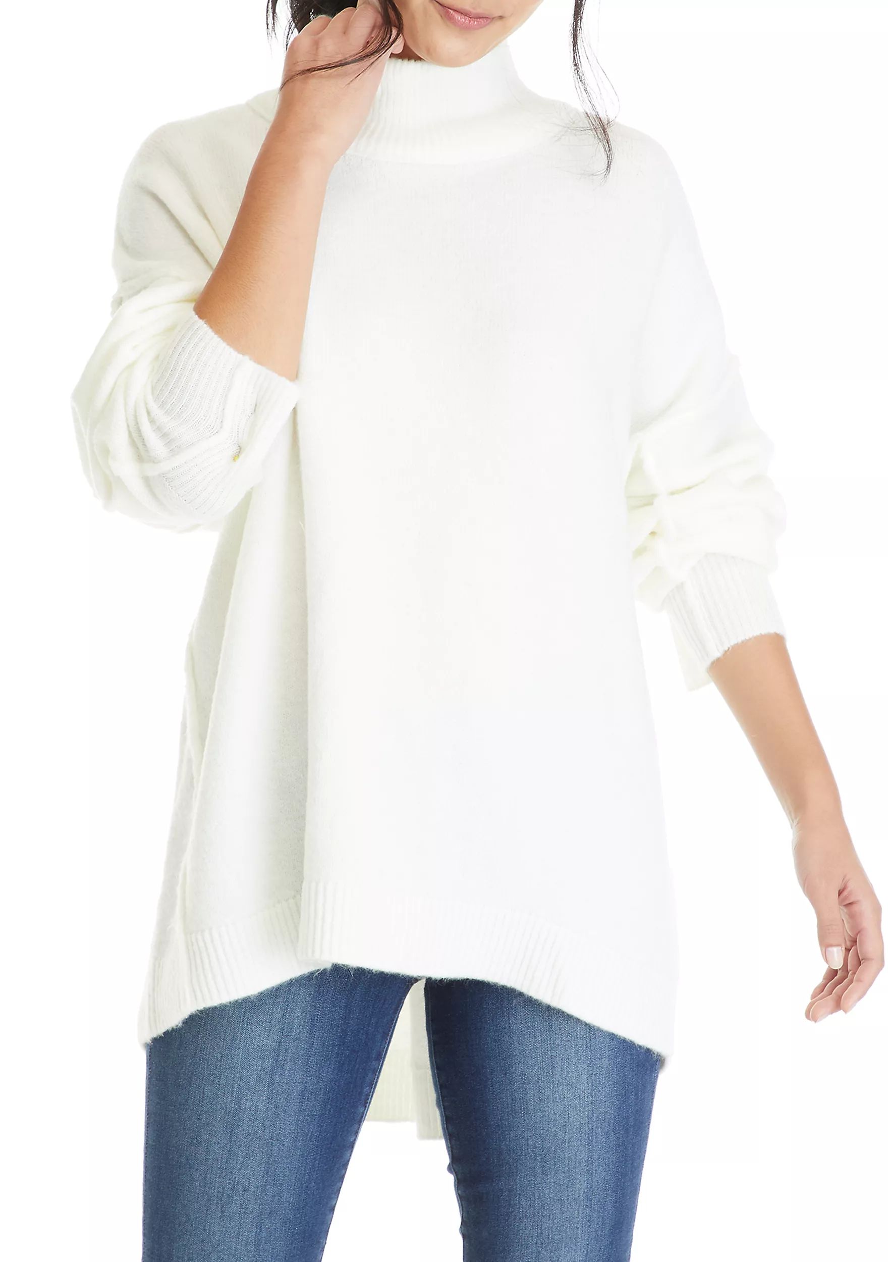 Women's Drop Shoulder Sleeve Mock Neck Sweater | Belk