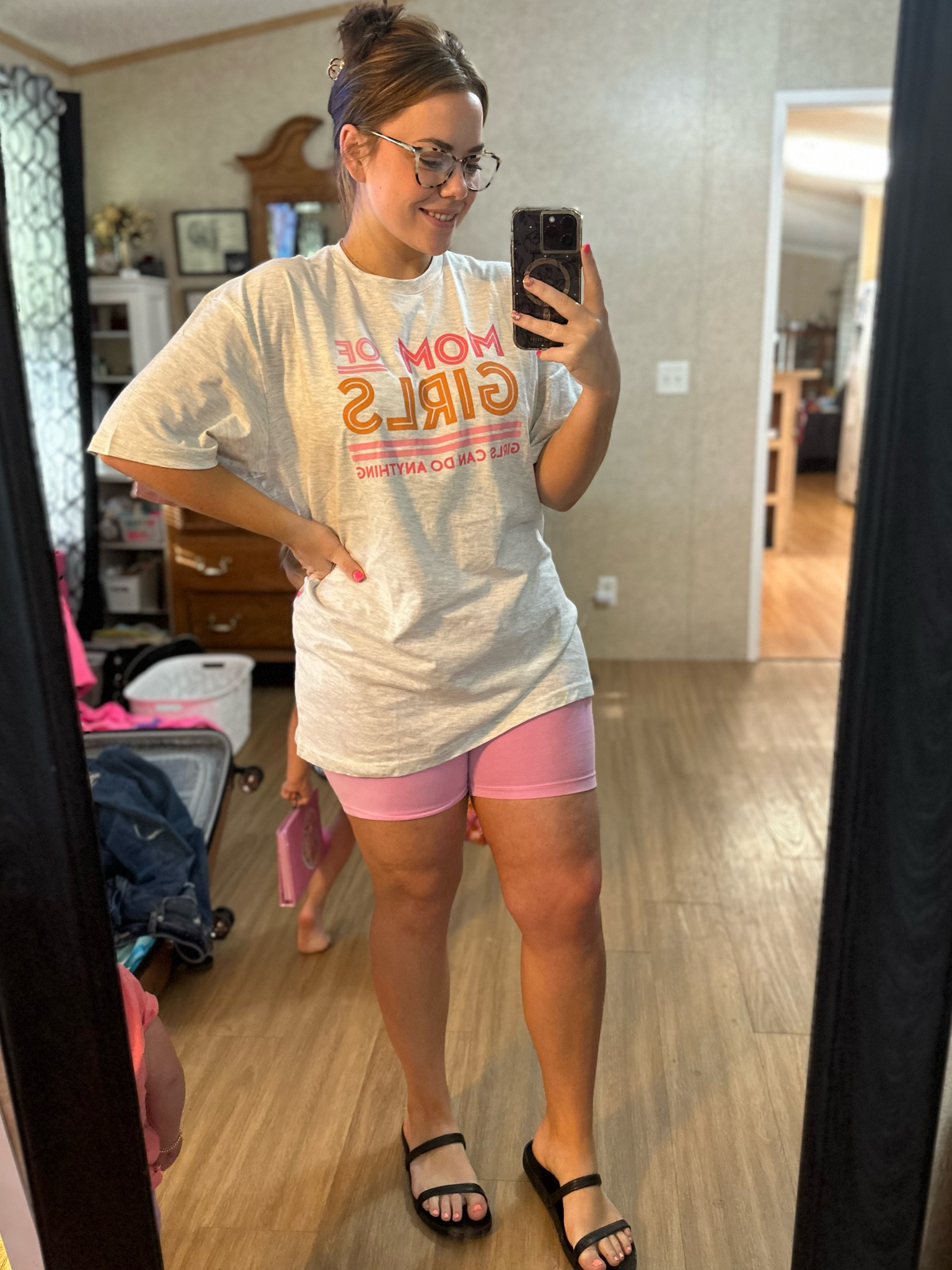 Mama tee for Mother’s Day 💖 
This one is from Buc-ee’s & XL 
Bike shorts from target, years ago! Linking similar products! 
Embroidered tee, Mother’s Day gift, custom tee, custom gift, girl mom 

#LTKGiftGuide #LTKSeasonal #LTKcurves