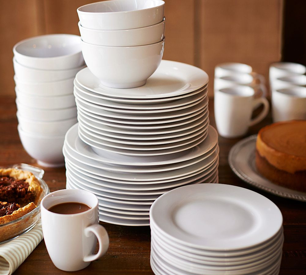 Caterer's Box Porcelain Appetizer Plate - Set of 12 | Pottery Barn (US)