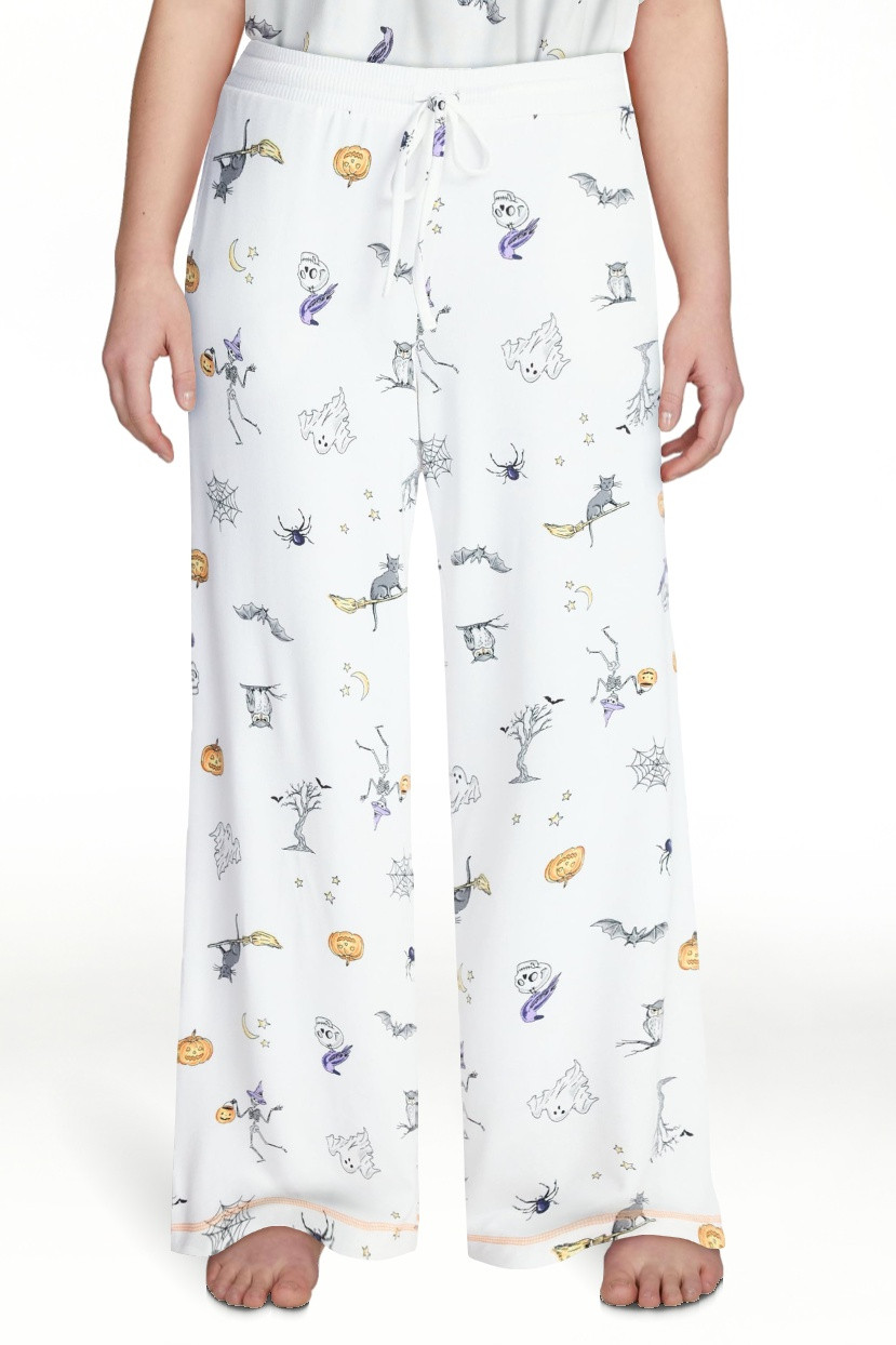 Halloween and Fall Women's Hacci Knit Sleep Pants from Way to Celebrate, 29.5" Inseam, Sizes XS-3... | Walmart (US)