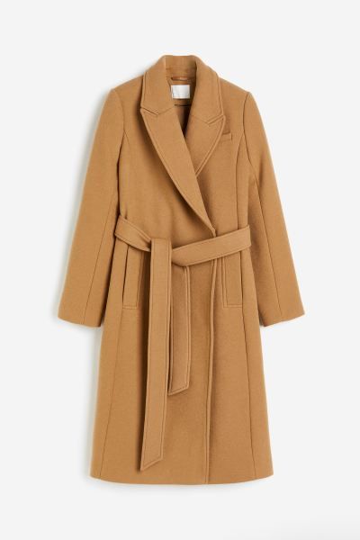 Wool-blend Tie-belt Coat | H&M (US + CA)