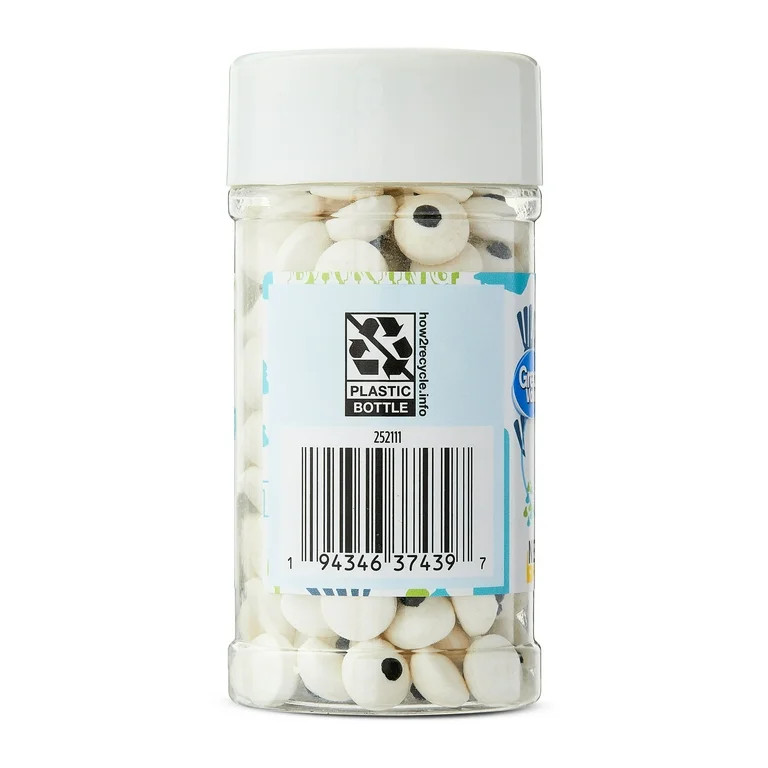 Great Value Black and White Candy Eyeballs Cake Decoration, 2.9 oz | Walmart (US)