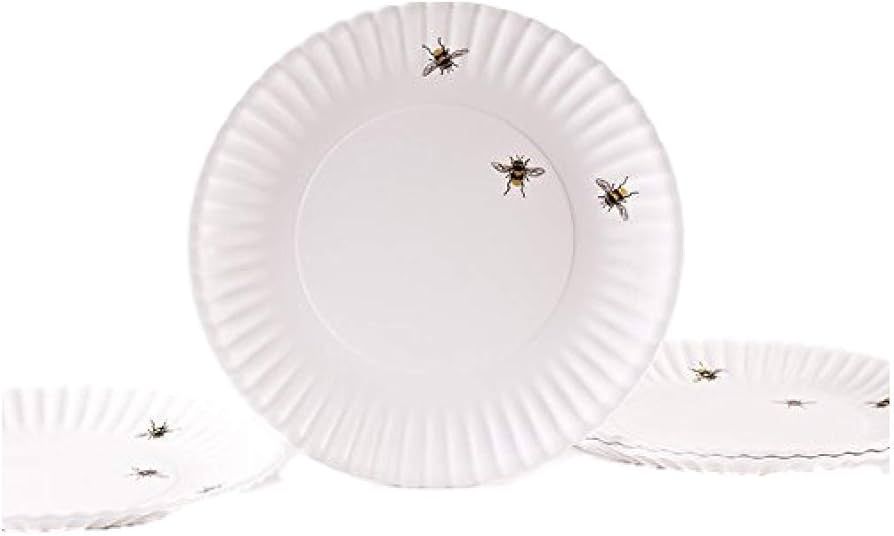 Bees 9" Melamine Plates, Set of 4 | Amazon (US)