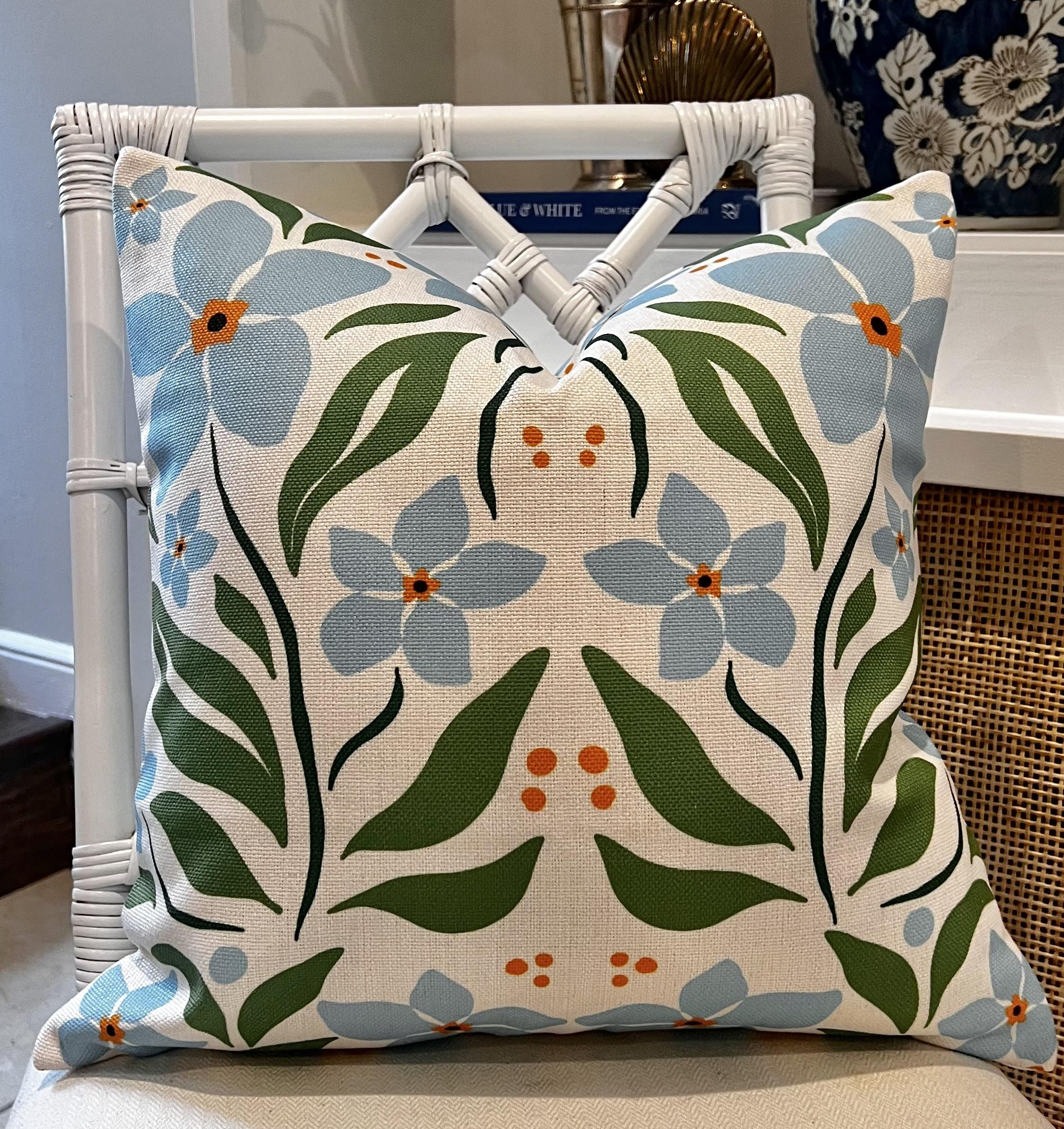 Jillien Harbor Coastal Grandmillennial Style Pillow Covers (Rosemary) | Amazon (US)