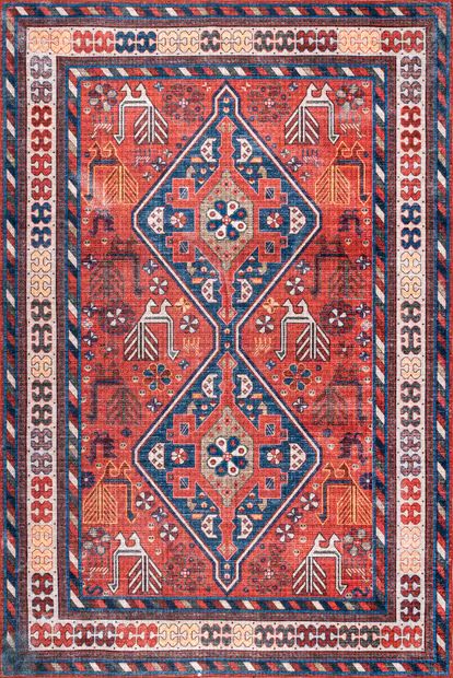 Rust Davina Classic Washable 2' x 3' Area Rug | Rugs USA