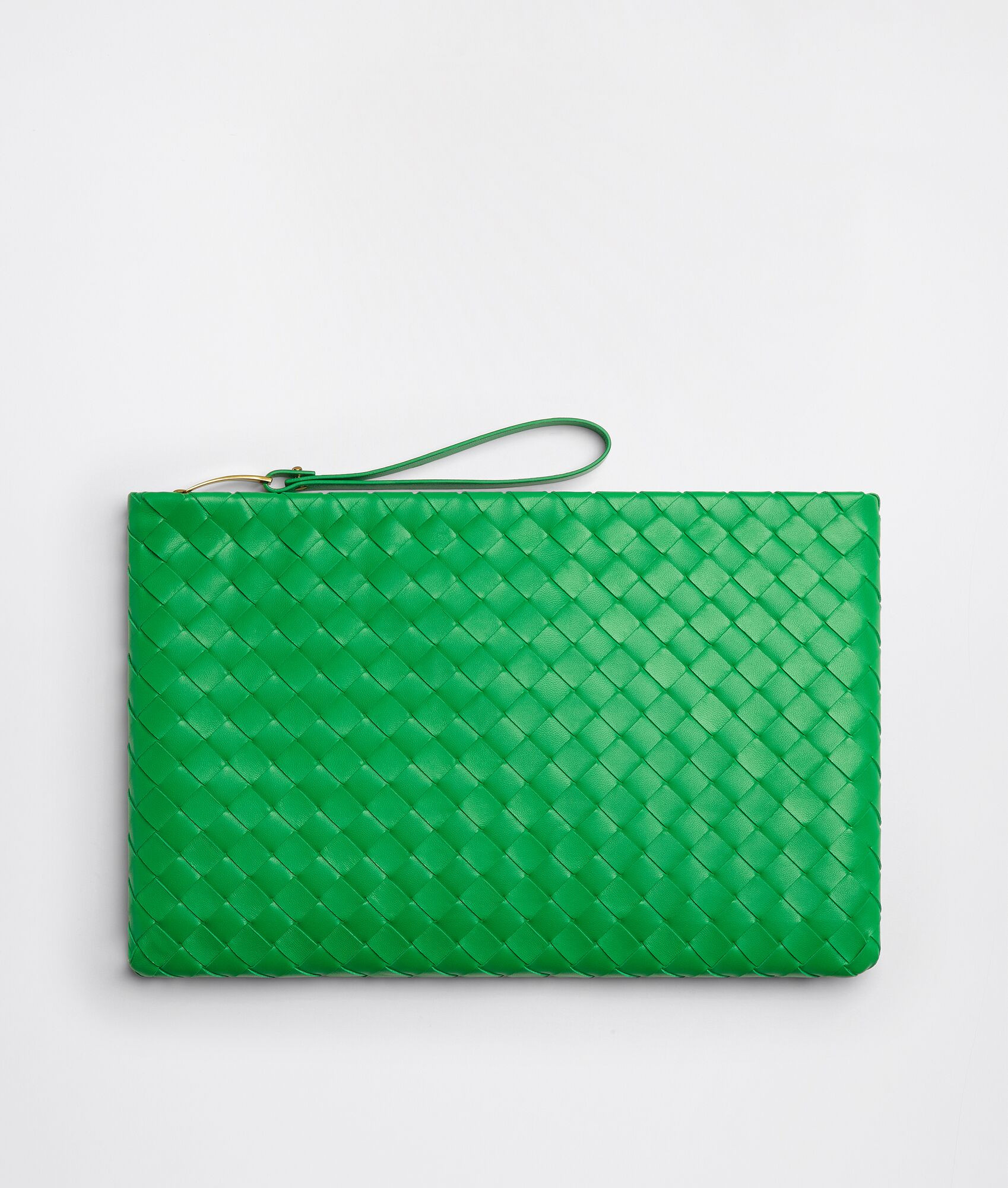 Bottega Veneta® Women's Large Pouch in Parakeet. Shop online now. | Bottega Veneta