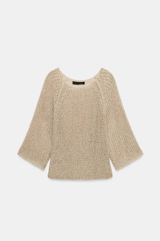 Boat neck jumper with long sleeves. | Zara DE