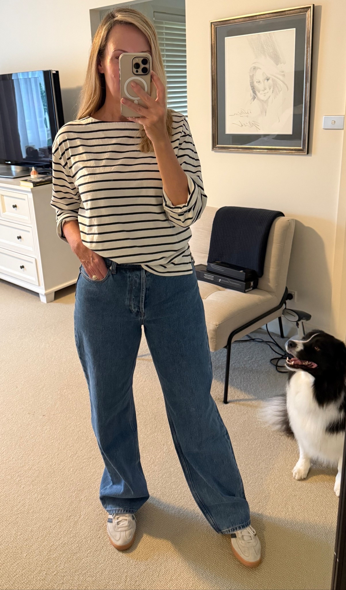 They really do live up to the hype! The Henne Valentina jeans. High waisted, nice & long, perfect mid blue. 

#LTKjeans #LTKover50style