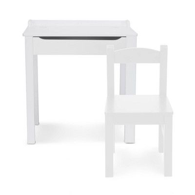 Melissa & Doug Wooden Child's Lift-Top Desk and Chair - White | Target