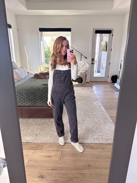 The Ziggy overalls from @freepeople have been a summer staple and will be following me into fall. I love them! I’m in my true size here in everything. 

#LTKstyletip