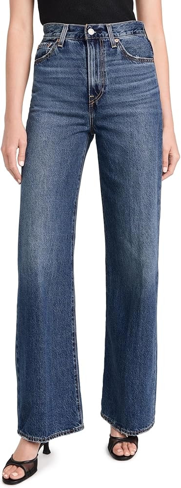 Levi's Women's Ribcage Wide Leg Jeans, Polar Perimeter, Blue, 27 at Amazon Women's Jeans store | Amazon (US)