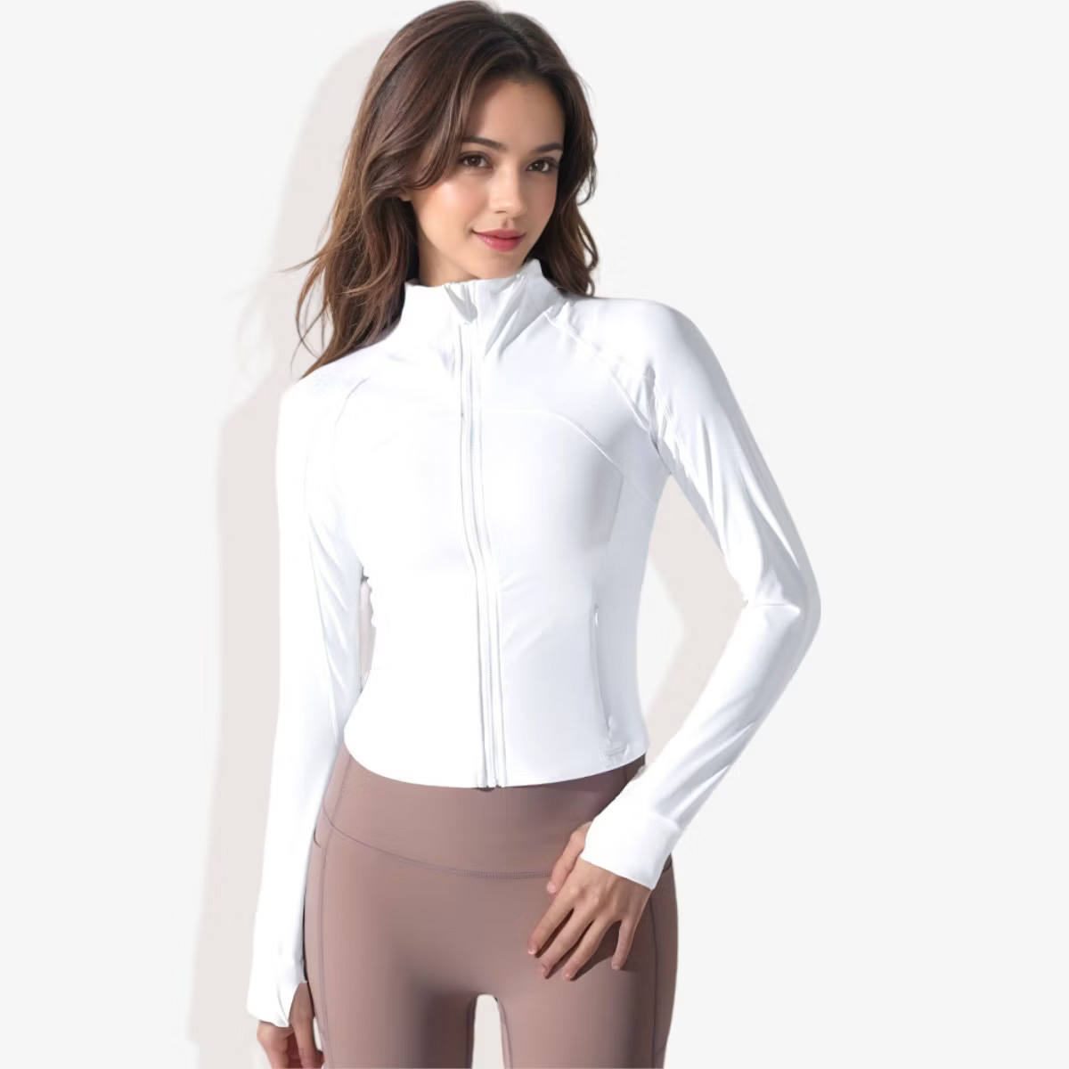 Anna-Kaci Active Women's Stretchy Long Sleeve High Neck Zip Pocket Sports Jacket | Target