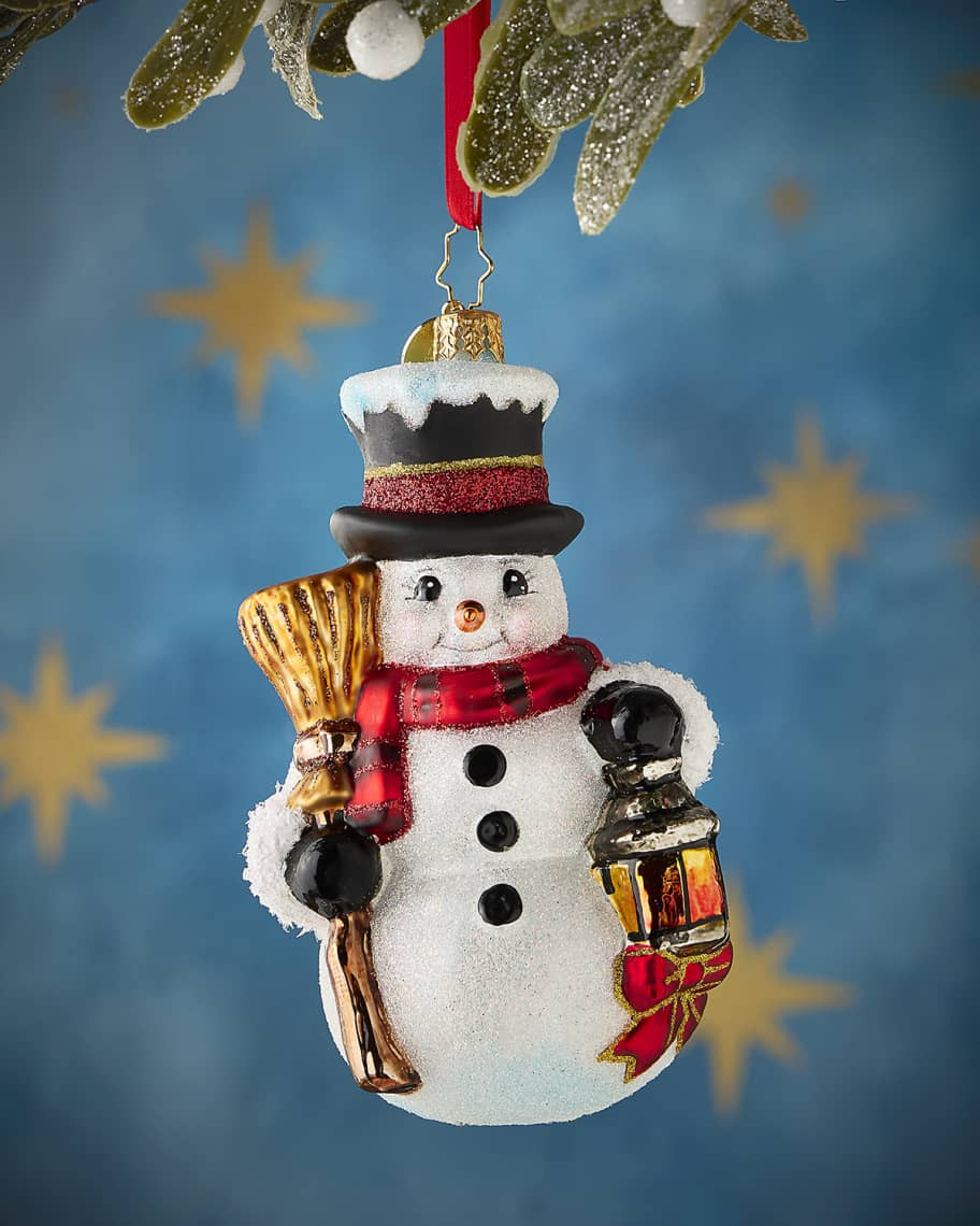 Holiday Radiance Snowman Christmas Ornament | Neiman Marcus