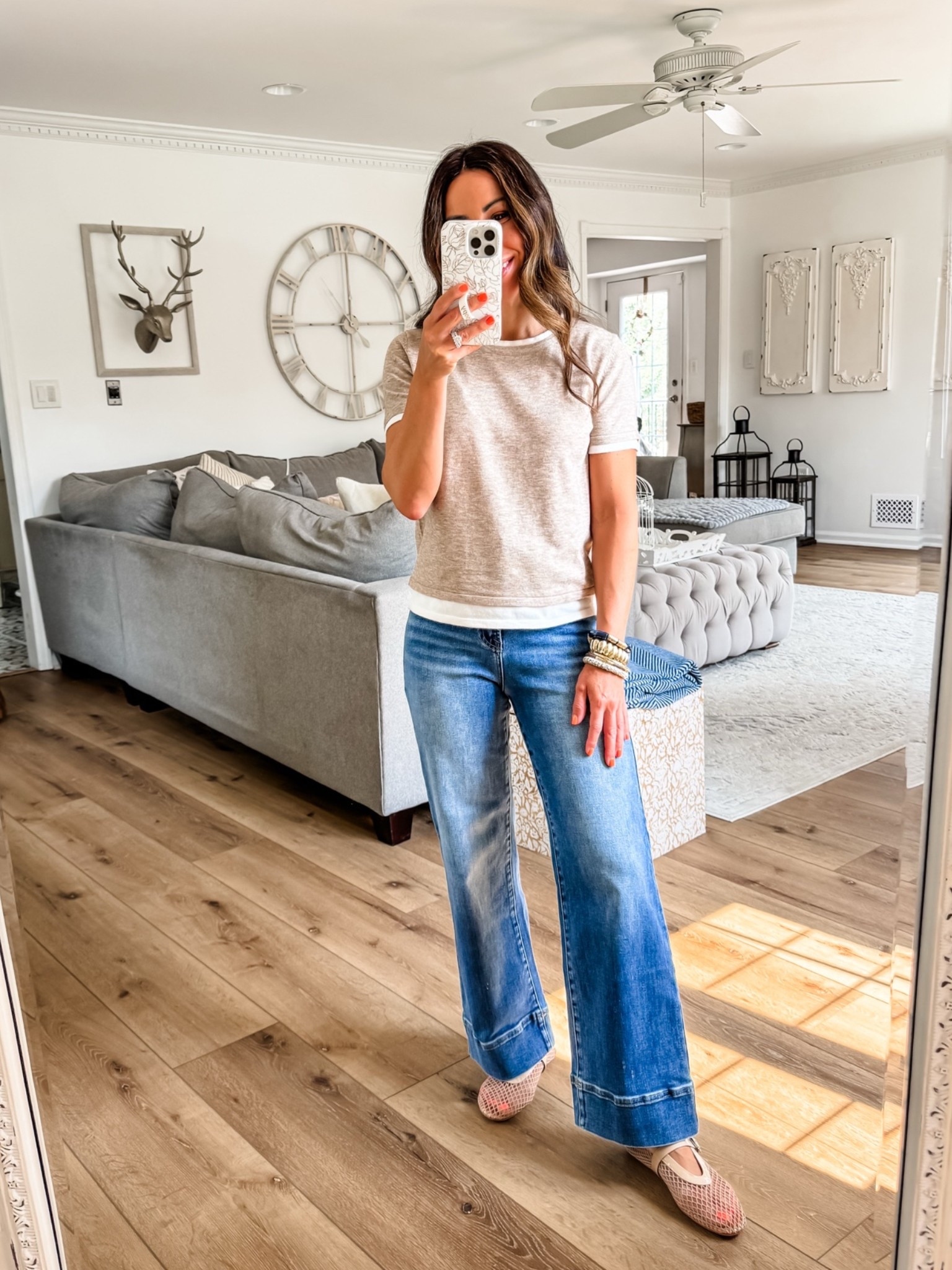 Small layered top. Jeans 25.

#LTKOver40 #LTKPetite