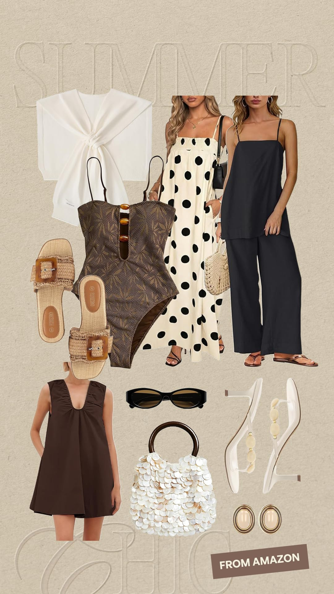Summer outfit inspirations! From beach-ready dresses to chic sandals, these picks will keep you s... | Amazon (US)