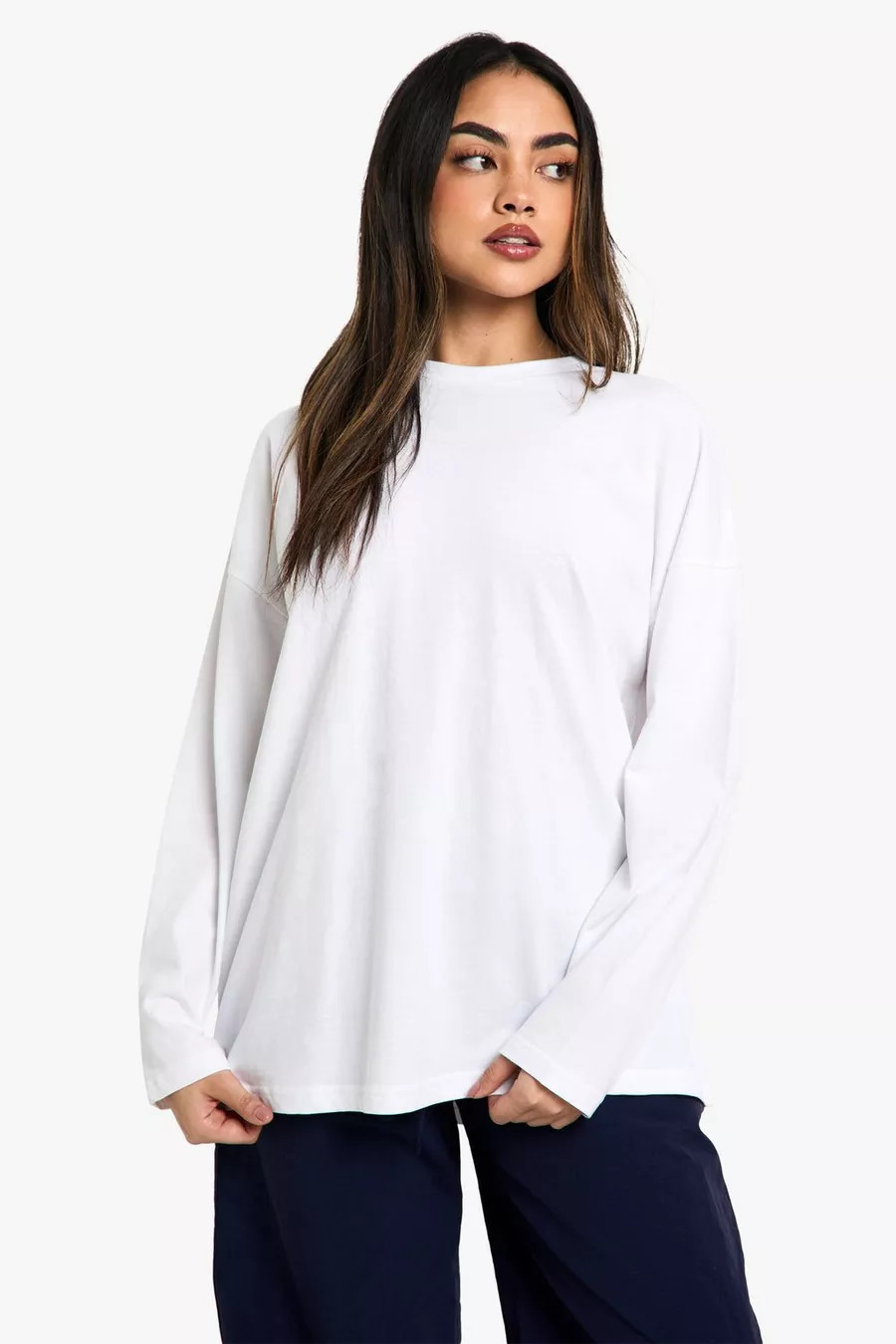 Boohoo basics oversized Long Sleeve T-Shirt | Boohoo.com (UK & IE)