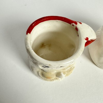 Vintage Lot of 2 Mini Ceramic Winking Santa Claus Mugs Christmas MCM Pair  | eBay | eBay US