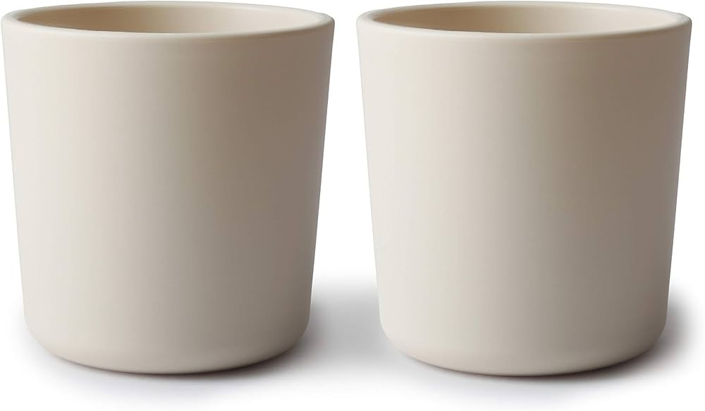 mushie Dinnerware Cups For Kids | Made in Denmark, Set of 2 (Ivory) | Amazon (US)