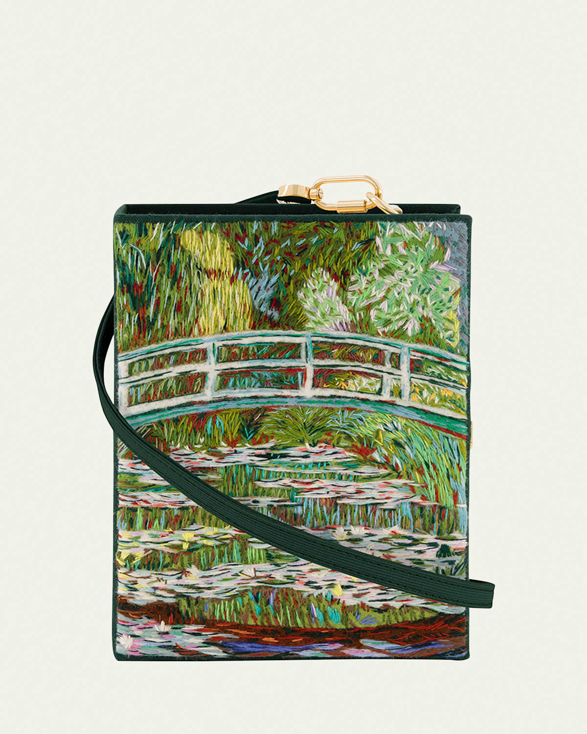Bridge Over a Pond of Water Lillies Monet Book Clutch Bag | Bergdorf Goodman