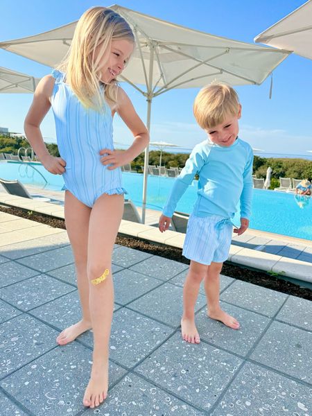 Kids swim suits! Rashguard shirts for boys are the best! 

#LTKfamily #LTKswim #LTKkids