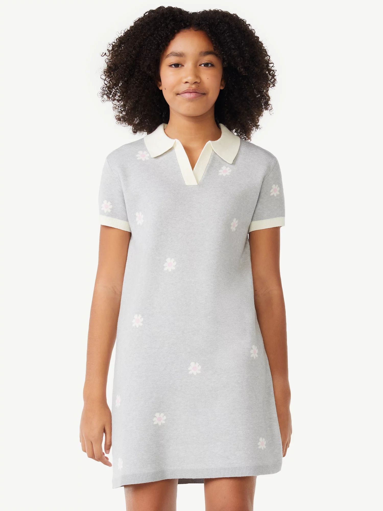 Free Assembly Girls Polo Sweater Dress, Sizes 4-18 | Walmart (US)