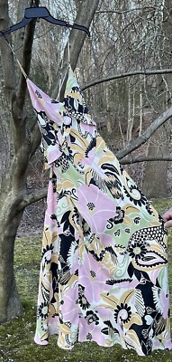 Farm Rio Women’s Vintage Forest Sand Strappy Back MIDI Dress Size M. NWT $220.00 | eBay US