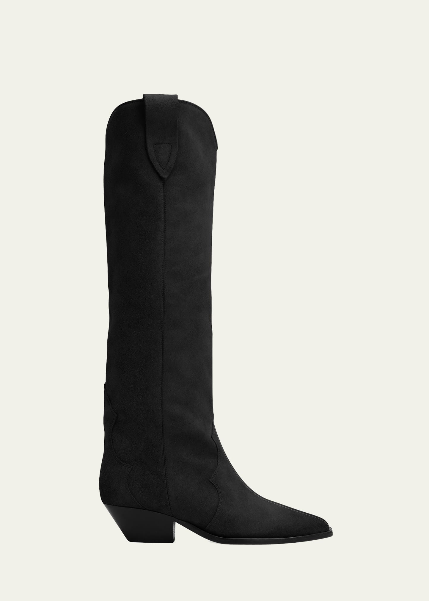 Isabel Marant Denvee Suede Tall Western Boots | Bergdorf Goodman