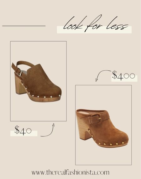 Look for less clogs for fall - I have the $40 Walmart ones and I love

#LTKfindsunder50 #LTKshoecrush