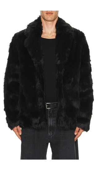 Unreal Fur Lupin Blazer in Black. - size S | Revolve Clothing (Global)